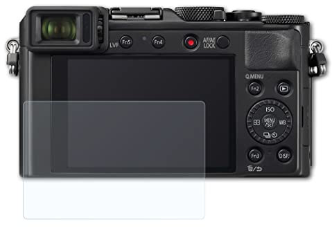 atFoliX Lámina Protectora de Pantalla compatible con Panasonic Lumix DC-LX100 II Película Protectora, ultra transparente FX Protector Película (3X)
