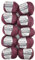 10 x 50g YarnArt Manhattan Viscose - Garn mit Glitzer, 500 Gramm Metallic-Wolle, Effektwolle (rosenholz 905)
