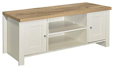 Birlea Highgate Large TV Unit Cream & Oak Effect