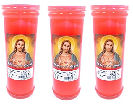 3 cœurs en jésus. bougie rouge de l'église bougie religieuse Jésus Christ chrétien . Dieu . Visites à l'Église