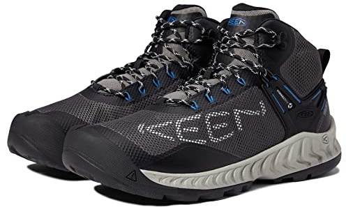 KEEN Herren-NXIS Evo Mittelhohe wasserdichte schnelle Verpackung Wanderschuhe, Brindle/Citronelle