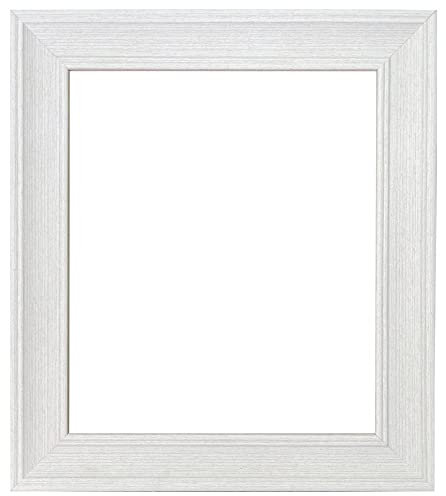 FRAMES BY POST Scandi Picture Photo Frame White Limed 50 x 70 cm Plastic Glass