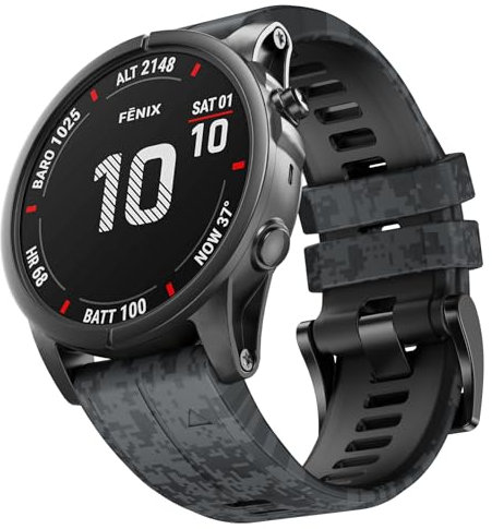 Garmin Armband 22mm für Fenix 5/5 Plus/6/6 Pro/7/7 Pro/3, Epix 2, Instinct/Instinct 2 Solar, Forerunner 935/945/955/745 und Approach S60/S62