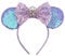 Qegtnk Mouse Ears Cosplay Party Headband Shiny Bow Mouse Ears Cute Headband Girls Ladies Princess Party Decorations Cosplay