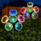 Solarlampen Für Außen Garten 2 Stück Jellyfish Gartendeko Solarleuchten Für Außen, Solarleuchten Für Gartendeko Mit 12 Quallenlichtern 7 Farbwechsel RGB Für Balkon Gartendeko Hof Terrasse (2 Stück)