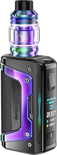 GEEKVAPE Aegis Legend 5 Kit - 200W Legend 5 Box Mod 5 Modes Vape avec GeekVape Z Sub Ohm Tank 5 Réservoir 7ml Z0.4XM + Z0.2XM Coil, Sans Batteries, sans nicotine