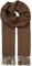 Becksöndergaard Schal Damen - Crystal Edition Scarf in Classic Brown (Braun) - Großer warmer Damenschal Einfarbig aus 100% Wolle - Breite: 50 x Länge: 220 cm