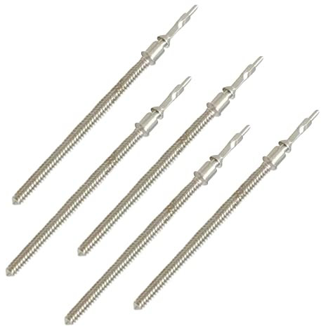 ZEZEFUFU 5 Stück Generische Uhr Bewegung Aufzug Stem 401 Pitch 0,9 MM 18,9 mm Lange Blau Remontoir Baum Last für ETA 2671