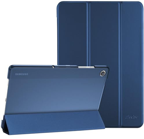 ProCase Hülle für Samsung Galaxy Tab A9+/A9 Plus 11 Zoll 2023 (SM-X210), Dreifache Schutzhülle Case für 11 Galaxy Tab A9+/A9 Plus, Leicht Smart Cover mit Translucent Frosted Rückhülle -Dunkelblau