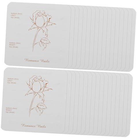 AUTSUPPL Press On Nails Packaging 30pcs Nail Art Back Cards Display Book for Nail Sample and Storage