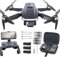 Drone GPS with Camera 4K, Brushless Motor, with 4 Batteries and a Carry Case, Follow me, 5G transmission, Multiple Cameras, HD Images, Gesture Photography, 360° Roll, Obstacle Avoidance (GPS Drone)