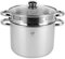KARL HAUSMANN Nudeltopf mit Siebeinsatz - 8.1L - Edelstahl Spargeltopf Induktion - Spaghettitopf mit Deckel - Pastatopf - Spaghetti Kochtopf - Topf - Pasta Pot - Nudelkochtopf - Grosser Töpfe
