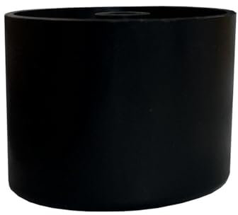 Furniture Legs Europe Lot de 4 pieds de meuble ronds en plastique noir - Hauteur : 3,5 cm - Plastique de qualité supérieure