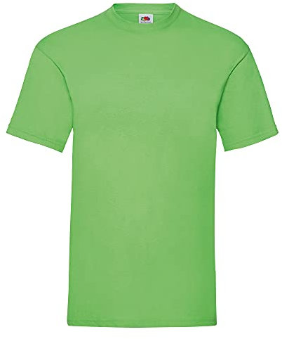 Fruit of the Loom - Maglietta 100% Cotone - Uomo (M) (Verde Lime)