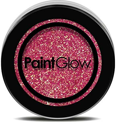 NEON UV GLITTER Shaker Eyeshadow Face Body Nail Fixing Gel Paint Glow (CHAMPAGNE GREEN)