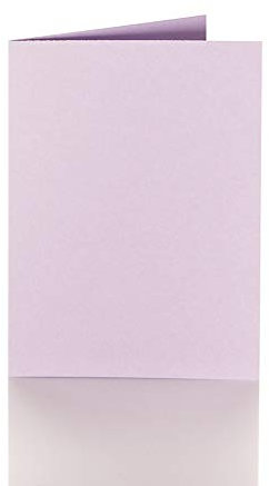 Paper24 25 Faltkarten A6 240g/m² Flieder für Briefumschläge im Format DIN C6