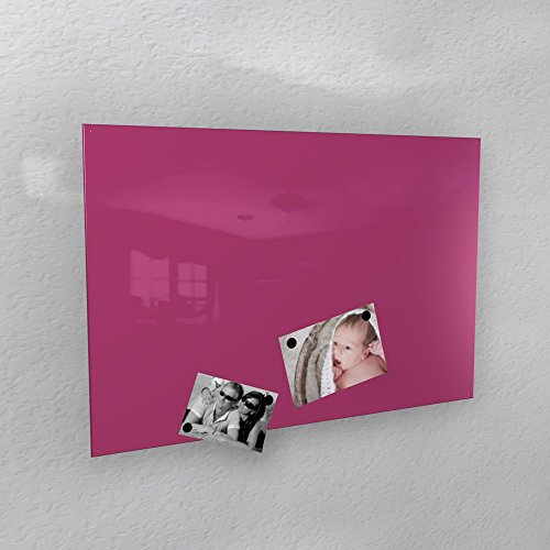 Magnetwand - pink/rosa glänzend RAL 4010 telemagenta hochglanz - 4 verschiedene Größen verfügbar: 40 x 60 cm ; 50 x 80 cm ; 60 x 90 cm ; 50 x 110 cm (40 x 60 cm)