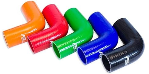 FMIC.EU PERFORMANCE Silikonbogen Silikon-Ellenbogen 90°Grad 60mm Turbolader Kühlerschlauch LLK Schlauch Silikonschlauch Schwarz