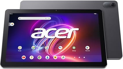 Acer Iconia Tab P10 (P10-21Q-83VZ) Tablet 10 2K QLED IPS Touch Display – MediaTek MT8781 Octa Core Processore, 6 GB LPDDR4X RAM, 256 GB memoria UFS, Android 14, Grigio + Custodia a portafoglio