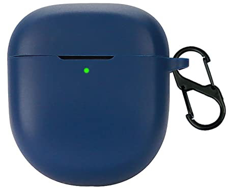 GIOPUEY Cilicone Case Compatible with Bose QuietComfort Earbuds II/Ultra 2023, Ultra-thin soft Cover, Slim-Fit,Anti-Fall,Not Easy to Dirty - Navy blue