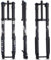 MTB Downhill Gabel 26 27.5 29 Zoll Mountainbike Luft Federgabel Gerade/konisch Doppelt Geschultert Umgekehrte Gabel Federweg 160mm Einstellbare Zugstufe Manuelle Sperre ( Color : Black Straight )