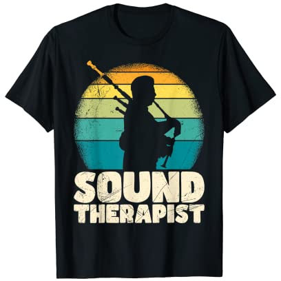 Ich bin ein Klangtherapeut ich spiele Dudelsack T-Shirt