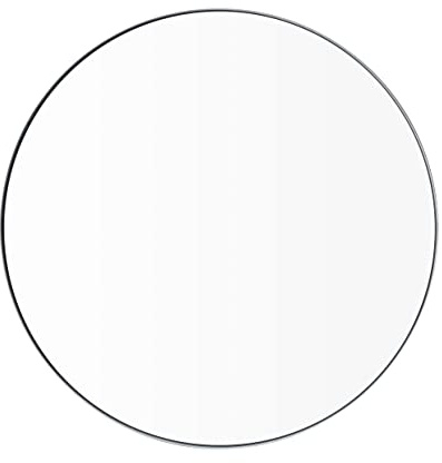 blomus Wandspiegel -Rim- dekorativer runder Spiegel mit Stahlrand Ø 80cm Weiß (66935)
