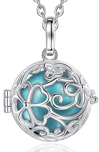 AEONSLOVE Bola Grossesse Collier Femme Enceinte Pendentif Sons Musique Chime Ball pour Future Maman Fille Amie Bijoux Bola Grossesse Cadeau Femme Enceinte Naissance Future Maman