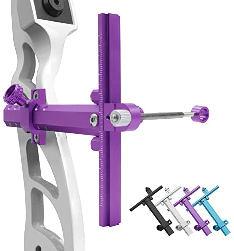 OUBOTER Verstellbares Bogenschießen Visier Aluminium Bow Sight Bogenvisier Für Recurvebögen Jagdvisier 1 Pin Bogen Visier Für Bogensport Zubehör