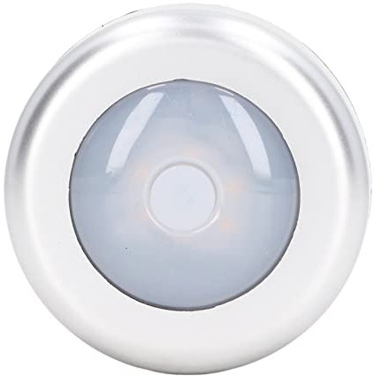 Touch Night Light, 3.5W Cute Tap light Stepless Dimming 6LEDs Battery Powered Stick on Night light for Closets Cabinets Counters Utility Rooms(Warm light)