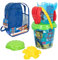 COLORBABY 77373 - Patrulla Canina Set de Playa Infantil, Conjunto de Cubo de Playa con Pala, rastrillo, regadera y Accesorios, Mochila de Playa para niños, Set Playa Infantil, Mochila con Juguetes