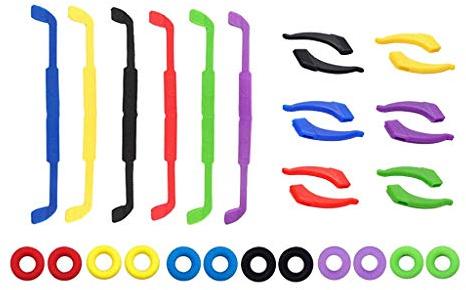 pistro Brillenband-Set für Kinder und Erwachsene, Brillen für Brillen-Reparatur-Zubehör, 12 Paar + 6 Stück