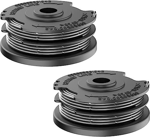 Lot de 2 tondeuses en nylon de 6 m-Bobine Rechange pour Coupe Bordure,Lot de 2 bobines de fil de rechange en nylon pour débroussailleuse Bosch Art 24 24+ 27 27+ 30 30LI 30-36 LI