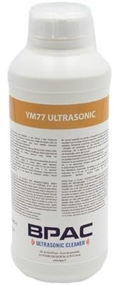 BPAC YM77 Detergente limpiador ultrasónico 1 L – Producto ultrasónico limpiador y desoxidante metales amarillos para baño ultrasónico – Fabricado en Francia