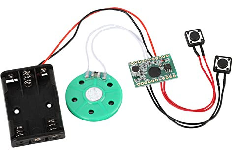 ASHATA Soundmodul DIY Gruß-Modul,Wiederbespielbarer Stimm Soundaufzeichnungschip 30 Sekunden GrußKarte DIY, Voice Sound Chip Modul DIY Musik Karte für