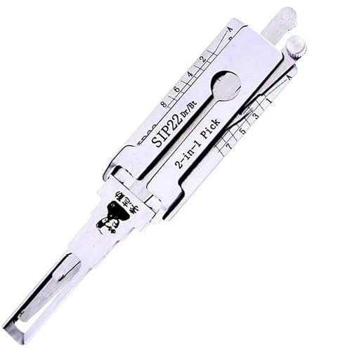 Verrouillage automatique SIP22 LiShi 2 en 1 crochetage de serrure et décodeur pour voiture, lecteur de clé de voiture, outils de serrurier professionnels