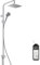 Colonne de douche ou bain douche sans mitigeur HANSGROHE Vernis Shape 230 chromée + nettoyant Briochin