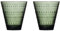 Iittala Kastehelmi Trinkgläser 2er Set Spülmaschinenfest in der Farbe Pinie Grün, 300ml, 1070591