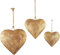 Valentinstags-Herzglocken, 3D-Metall-Herzform, dekorative Glocke, antike, rustikale dekorative Glocken mit Seil zum Aufhängen, Dekoration zum Aufhängen, Ornamente für Zuhause, Urlaub, Party