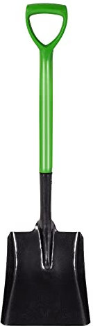 Hardys Garden Shovel - Durable, Rust Resistant, Heavy Duty Carbon Steel | Wide Shovel for Digging Soil, Borders, Snow, Gravel, Farming | Strong Gardening Spade & Builders Shovel