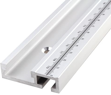GIVIHGETI T Nut Schiene Gehrungsschiene mit Skala, 45 Typ 800mm Schiene, Aluminium T-Nut Führungsschiene, DIY T-Nut Gehrungsschienenlehre für DIY, Holzbearbeitungs Tischkreissäge Werkbank