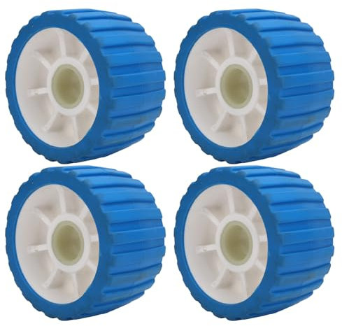 TIKATARER Rouleaux de Remorque, Rouleaux de Bateau pour Remorque 4 Pièces Rouleau de Remorque de Bateau en Polyuréthane Résistant aux Hautes Températures 125 X 73 X 30 Mm pour Remorques de