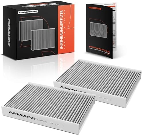 Frankberg 2x Innenraumfilter Pollenfilter mit Aktivkohle CUK26006 | Kompatibel mit Mii KE1 KF1, UP! 121 122 123 BL1 BL2 BL3, Citigo NF1, Load UP 121 122 BL1 BL2, E-Citigo NE1