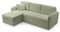 FurniShop24 Ecksofa L-Form mit Schlaffunktion und Stauraum - Eckcouch mit Ottomane, Klappsofa für Wohnzimmer, Modernes Design Schlafsofa Tony - Mint