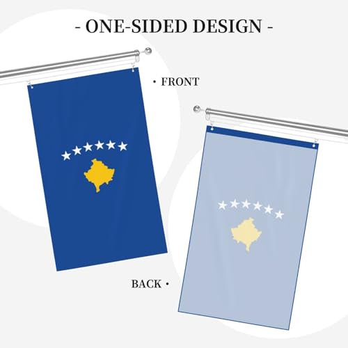 Bandiera del Kosovo stampa Bandiera decorativa esterna personalizzata bandiera esterna, adatta per tutti gli ambienti esterni