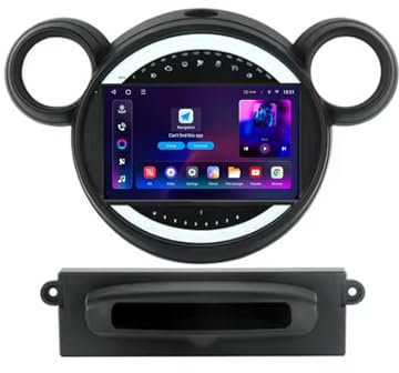 Android 13 2 DIN Car Radio Stereo para BMW Mini Cooper Landgenoot R56 R60 2011-2013 9 Pulgadas Autoradio con WiFi GPS Rear View Camera RDS FM BT DVR SWC Ventilador de refrigeración(2+32G)