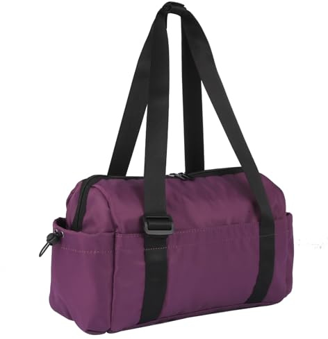 HUA ANGEL Mini Sporttasche für Damen, Leichte Turnbeutel mit Nassfach - Wasserdicht, Mehrere Fächer & Verstellbarer Gurt - Vielseitige Handtasche für Stadt, Abend, Fitness, Schwimmen, Yoga und Reisen