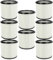 vhbw 8x Faltenfilter Ersatz für Starmix FPP 3200, 413525, 4011240413525 für Staubsauger - Patronenfilter, Schwarz Weiß, 3200 cm²