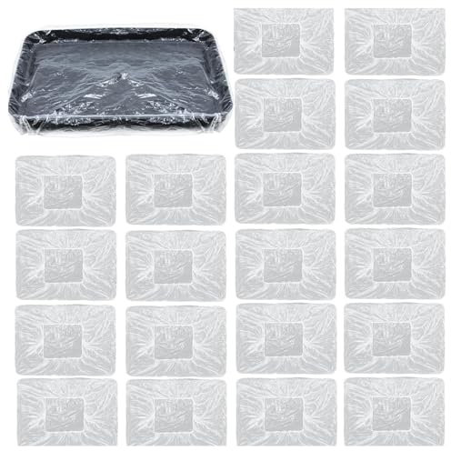 30 Pcs Disposable Paint Tray Liners - Paint Pan Liners for 9 Inch Roller Trays Paint Pads for Walls and Ceilings - Durable Plastic Tray Inserts Plastic Paint Trays Liner Bags - Easy to Clean Up