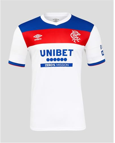 Castore Glasgow Rangers Trikot Auswärts 2025/2026 Weiß weissblaurot, S Unisex
